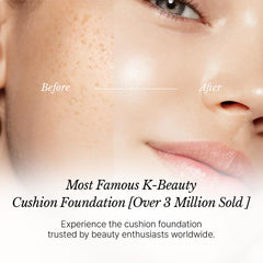 CHALLANS de PARIS Cushion Lunar Excellence puff included for precise, even application.