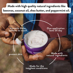 Chamois Butt'r Ultra Balm tin open reveals solid-to-soft texture for easy application.