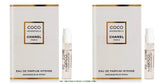 CHANEL Coco Mademoiselle Intense bottle closeup, travel-ready luxury fragrance.