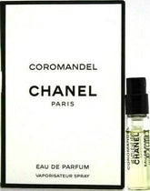 CHANEL Coromandel vial spray closeup, portable sample for on-the-go amber scent.