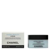 CHANEL Hydra Beauty Creme 50g jar close-up showing rich hydration for daily care.