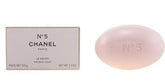 Chanel No 5 bath soap packaging shows luxe presentation for gifting or self-care.
