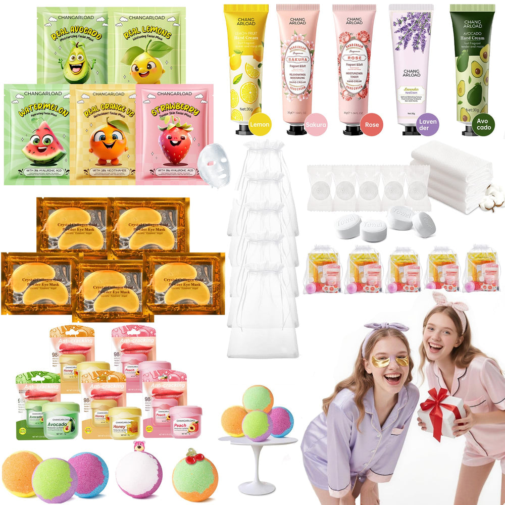 CHANGARLOAD 35-piece spa set box view offering a complete at-home spa experience