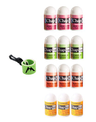 Chap-Ice cherry mini lip balm pack for on-the-go moisture.
