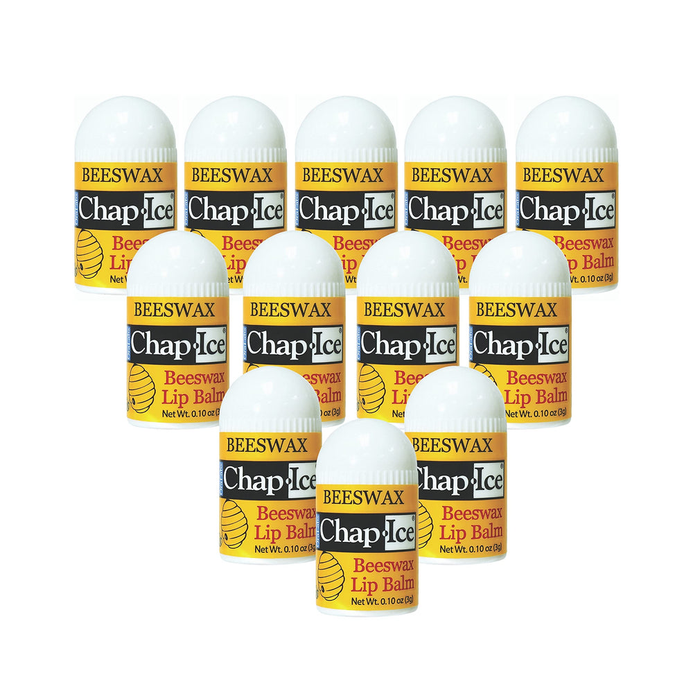 CHAP-ICE mini lip balm packaging for on-the-go hydration
