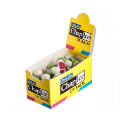 Chap-Ice pocket display featuring 50 mini lip balms for gifting.