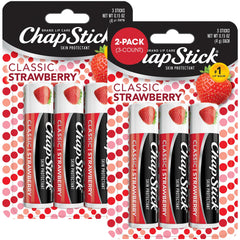ChapStick Classic Strawberry tinted balm compact for on-the-go moisture
