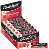 ChapStick Classic Strawberry tube closeup for quick hydration.