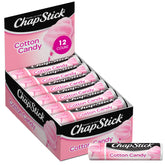 ChapStick Cotton Candy bulk-pack front view, 12 tubes for convenient stocking.