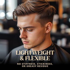 Charlemagne Sea Salt Spray on curls providing defined movement without stiffness.