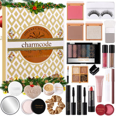 CHARMCODE Makeup Advent Calendar front view, ready-to-gift holiday beauty kit