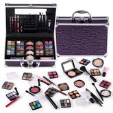 CHARMCODE makeup kit train case opened for convenient travel organization.