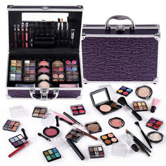 CHARMCODE makeup kit train case opened for convenient travel organization.