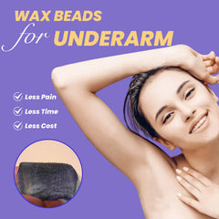 Charmonic wax application with spatula along hair growth direction