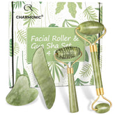Charmonic jade roller dual-head for improved circulation and skin relaxation.