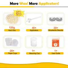 Charmonic nose wax kit with 40 applicators enables quick, painless touch-ups