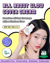 CHASIN' RABBITS All About Glow swatch reveals natural coverage and radiant even tone.