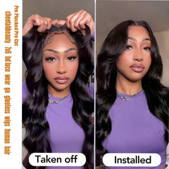 CHEETAHBEAUTY 7x6 glueless wig lace-closure closeup highlights HD lace for seamless parting.
