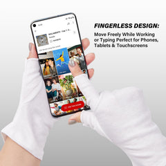 CHELIZIHI fingerless gloves flat lay with breathable fabric ideal for daytime skincare.