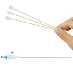 Chenchenchen 6-inch cotton swabs big-head close-up for makeup touch-ups.