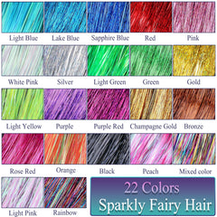 CHENZI 48-inch tinsel extensions offer length versatility and easy customization.