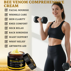 CHEOKINGBA Bee Venom Comprehensive Cream texture closeup highlighting fast absorption