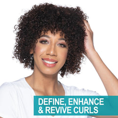 CHI Aloe Vera Moisturizing Curl Cream on defined curls showing definition