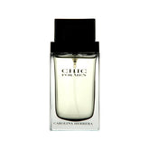 CHIC by Carolina Herrera bottle front shows a sleek design for refined daily wear.
