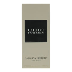 CHIC by Carolina Herrera packaging box hints at luxury gifting appeal.