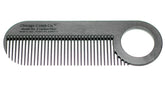 Chicago Comb Model 2 carbon fiber close-up showing ultra-smooth finish for thinning hair