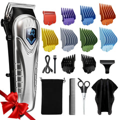 Chicclly professional hair clippers in use for a precise cut with minimal noise and comfort.