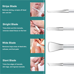 CHICREEN pedicure-tools-edge-sharpness highlights an ultra-thin opening edge for precise trimming.