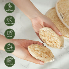 Chill Ah Green Glow dye-free sponge supports sensitive skin with chemical-free cleansing surface
