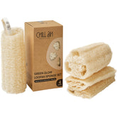 Chill Ah loofah sponge set full packaging view highlighting eco-friendly gift idea.