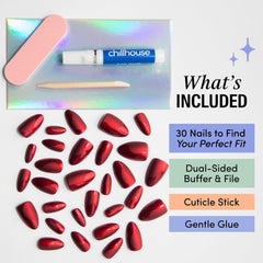 Chillhouse Chill Tips Gentle Nail Glue ensures secure, mess-free hold during application