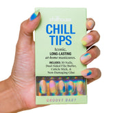 Chillhouse Chill Tips Groovy Baby oval tips close-up for quick, precise application.