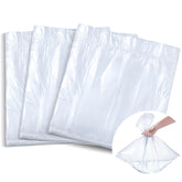 Chinco disposable foot tub liner stretched in a tub for hygienic soaking