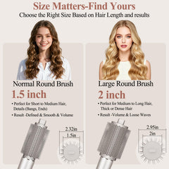 Chivixe Round Brush Attachment delivers salon-volume lift at the roots.