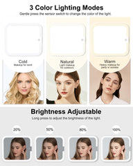 Chomeiu vanity mirror with brightness control for precise makeup application.
