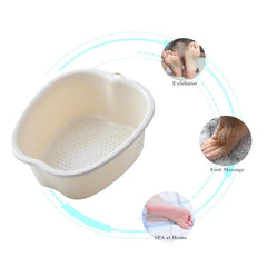 Chpbolly foot soaking tub bottom bumps deliver targeted foot massage and relief