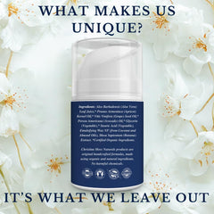 Christina Moss Naturals Original Moisturizer cream texture demonstrates fast-absorbing hydration.