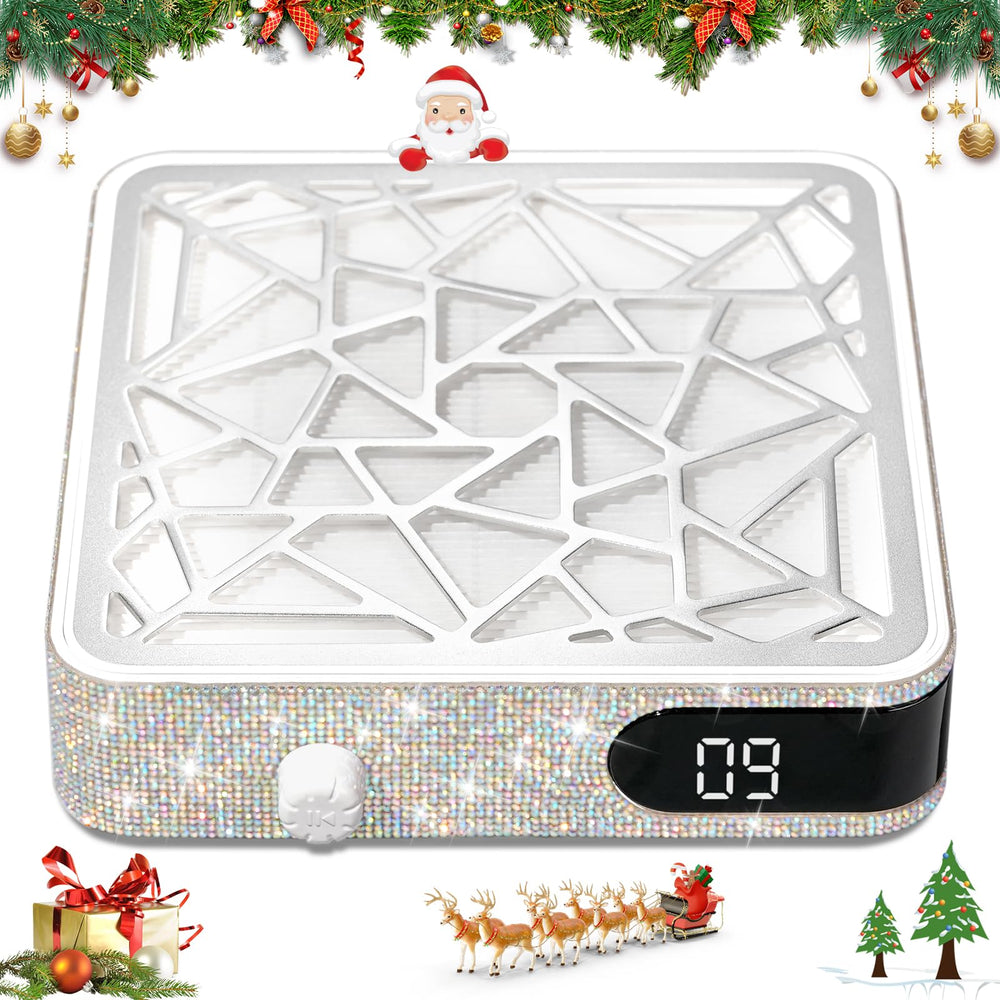 CHRISTINE SHELLY Nail Dust Collector front view showing powerful suction for cleaner nails