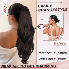 CHRSHN ponytail extension inner net breathable design for comfortable all-day wear.