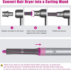 Chuancheng Dyson Supersonic curling barrel long attachment enables varied curls at home.
