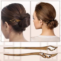 Chuangdi handmade chignon accessory crafted from sandalwood