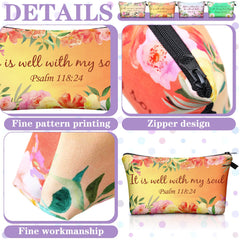 Chunful large-capacity makeup bag holds cosmetics and tools.