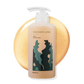ChungMiJung Conditioning Kelp Shampoo bottle closeup highlighting gentle cleansing for sensitive scalps.