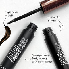 Cilrofelr brow tint warm brown swatch for natural look