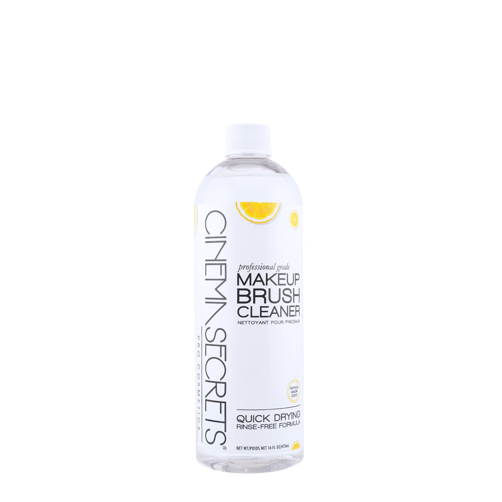 Cinema Secrets Original Brush Cleaner Lemon Bottle shown for quick-dry cleansing