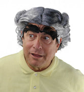 City Costume Wigs mayor wig on model for festive cosplay and character role